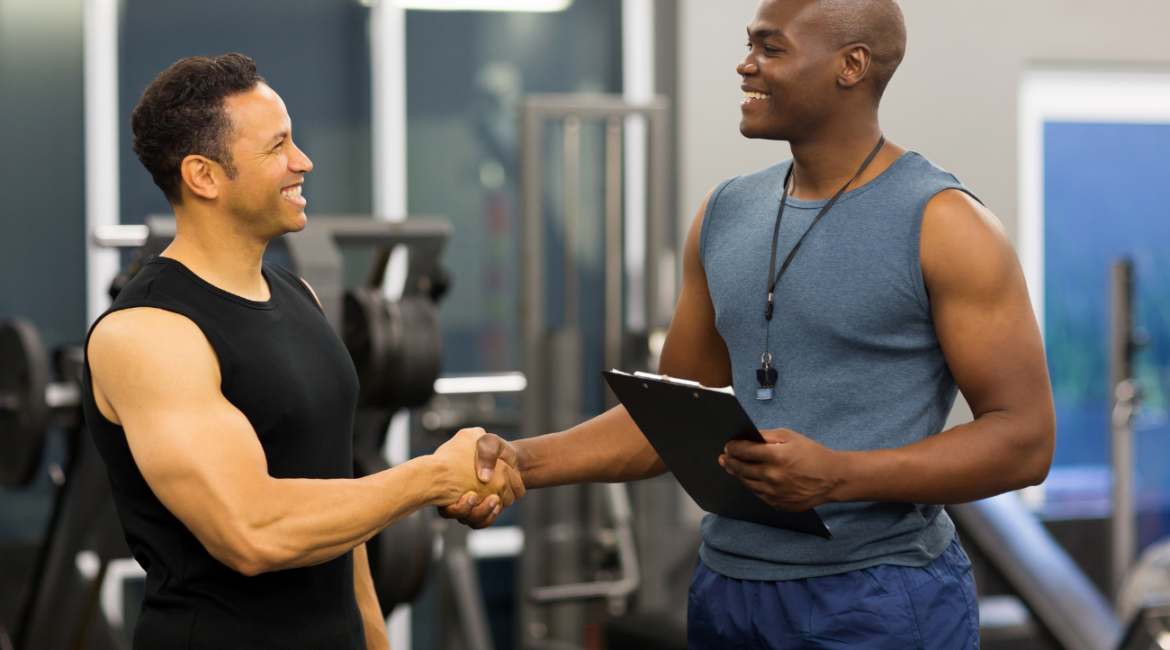 SPorts coach_Two men shaking hands_Physical IQ online fitness courses