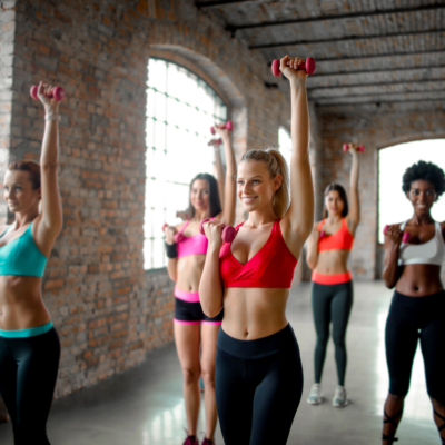 Group Exercising_Group of women exercising_AFAA_Physical IQ online fitness courses